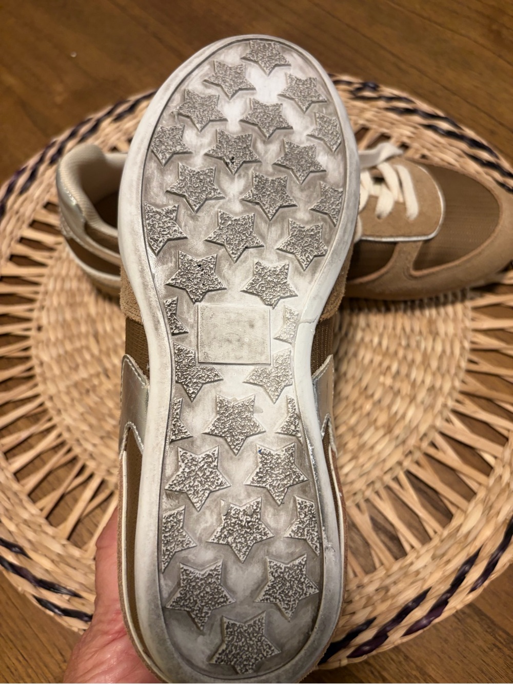 Silent D Casual Tan Suede & Mesh Sneakers - 38 - Picture 5 of 8